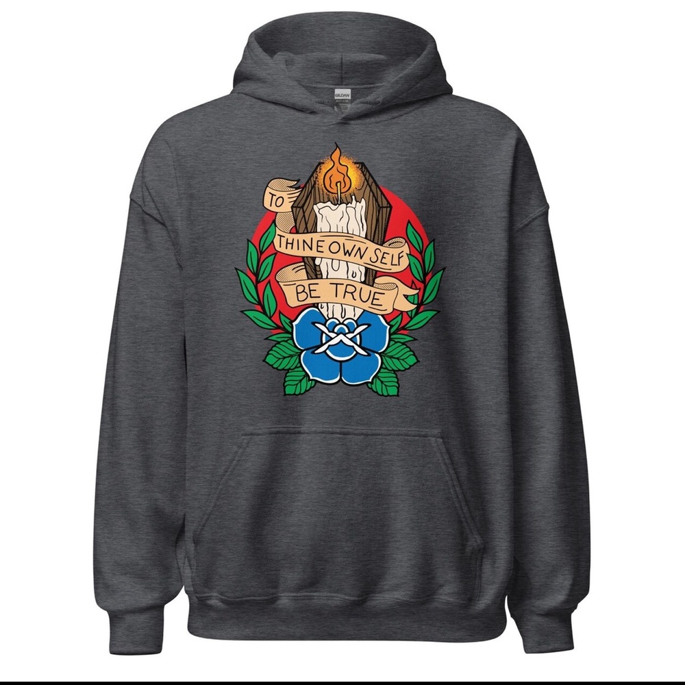 AA sobriety hoodie. “To thine own self be true”